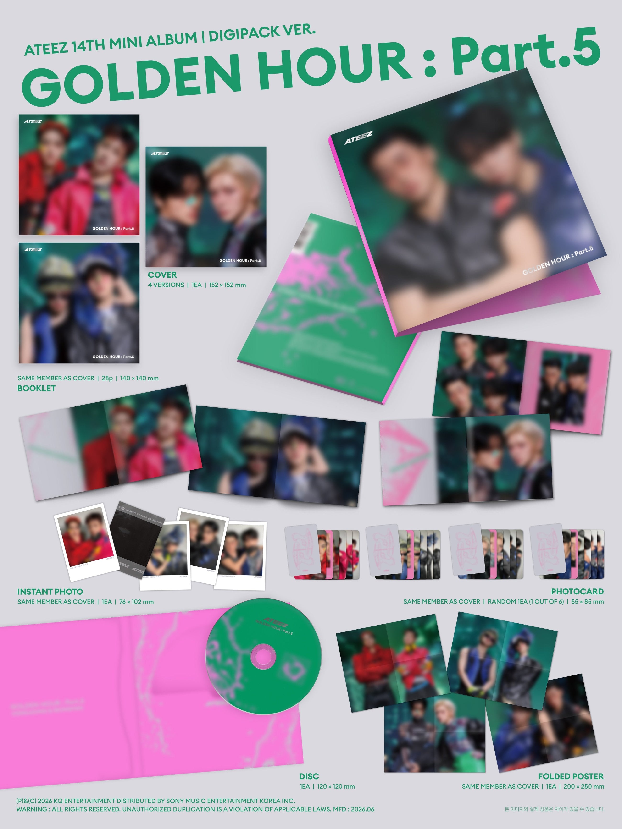 ATEEZ • GOLDEN HOUR: Part.5 (Digipack Ver.)