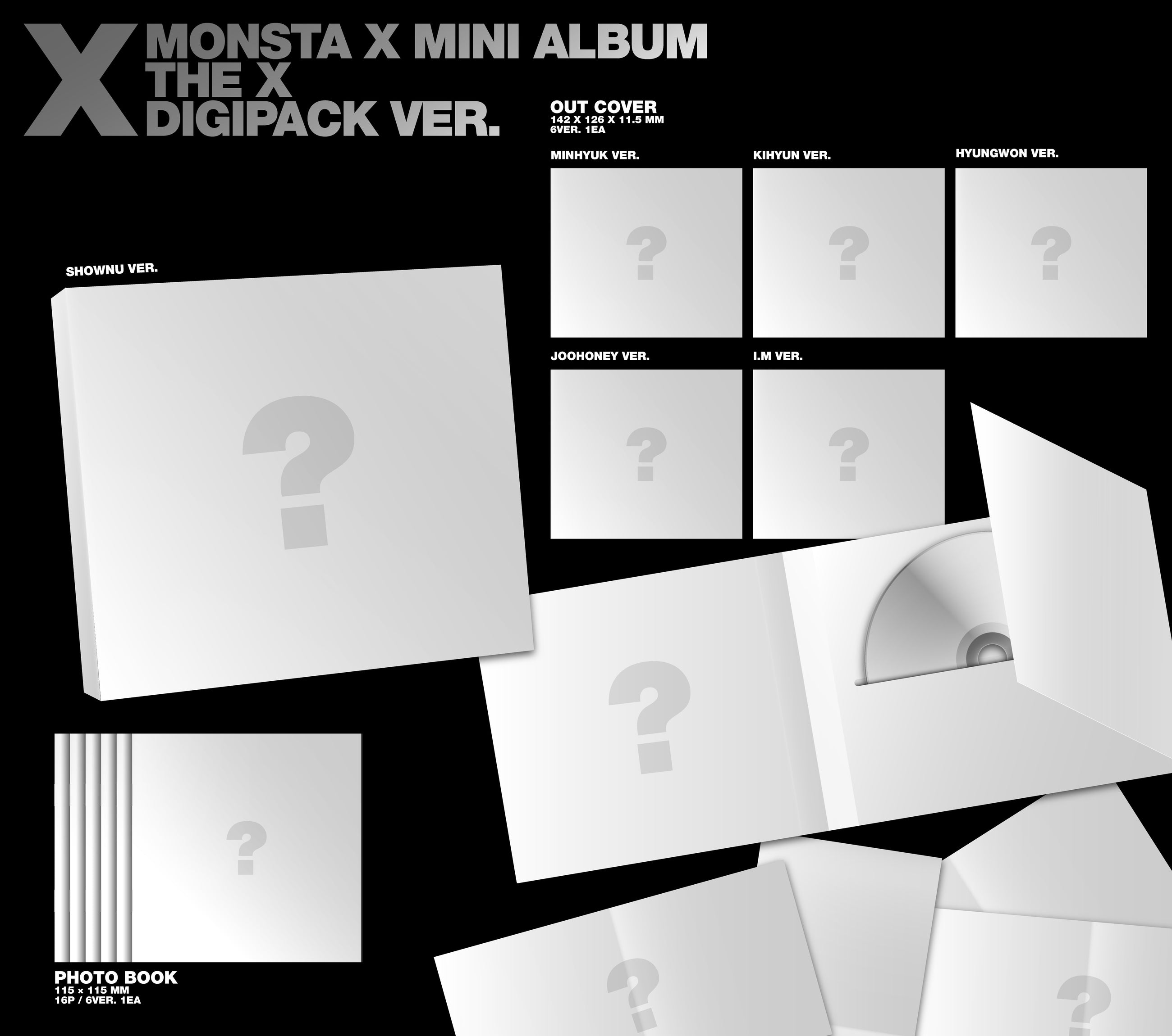 MONSTA X • THE X (Digipack Ver.)