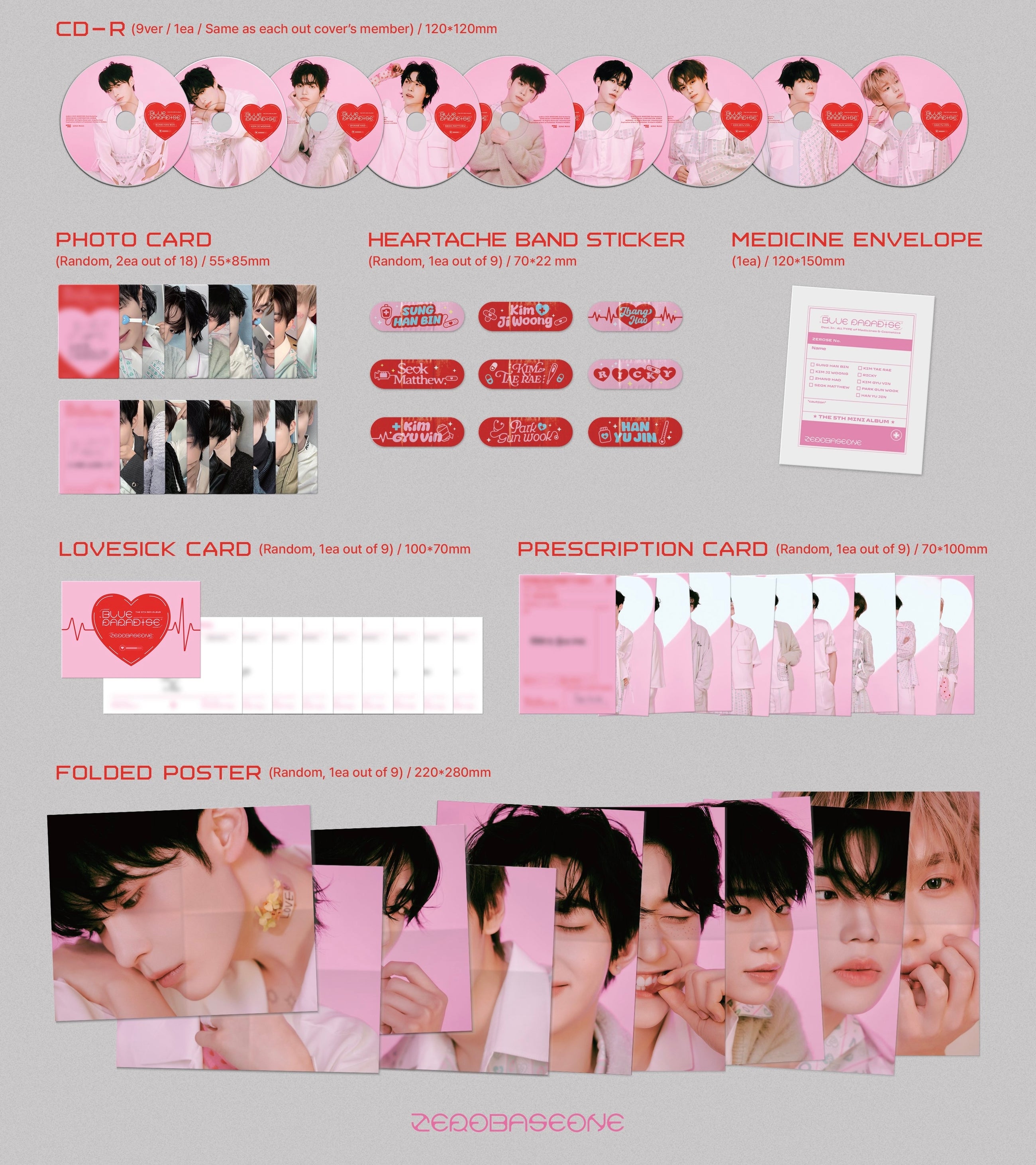 ZEROBASEONE • Blue Paradise (Member Versions)