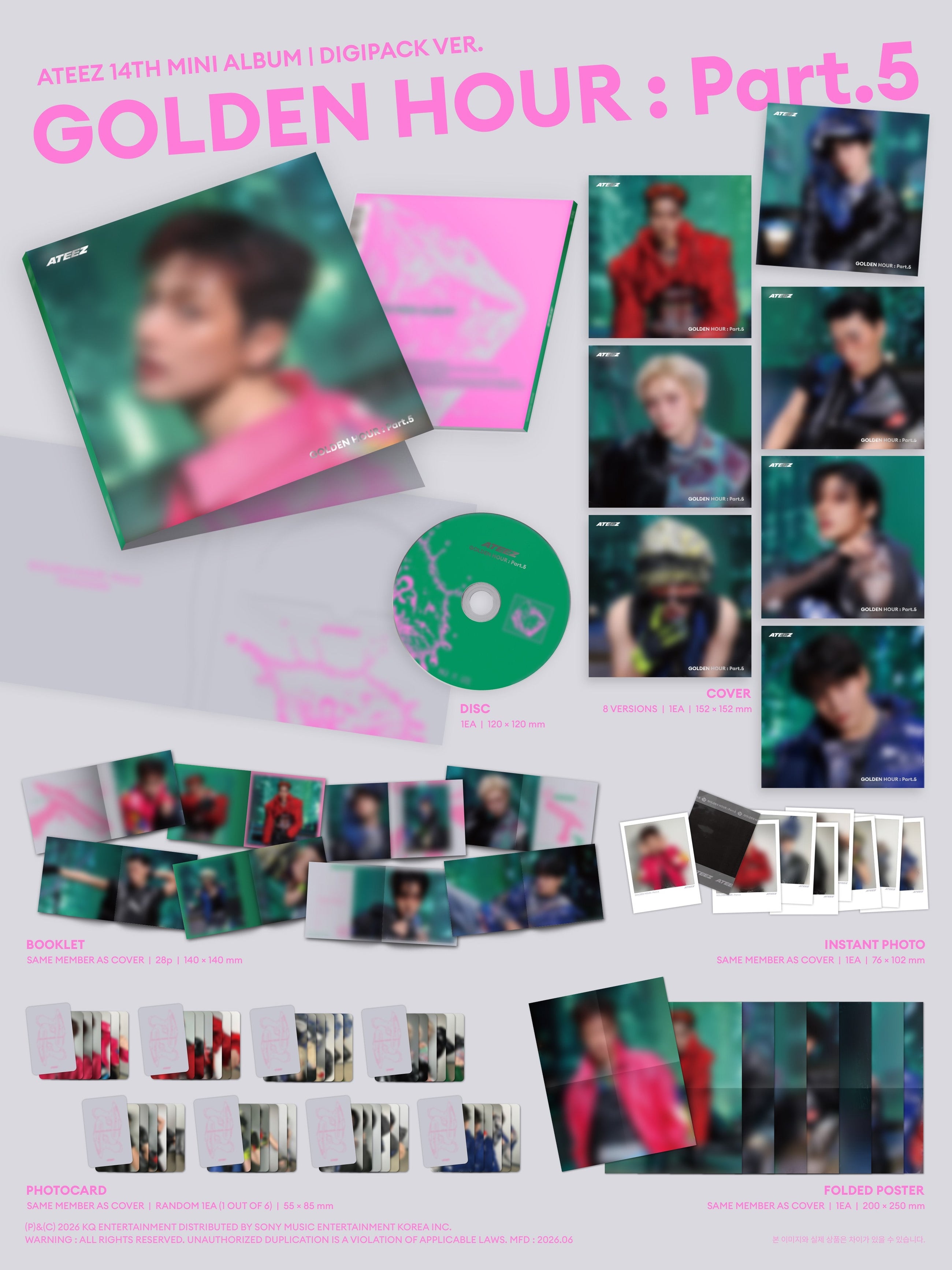 ATEEZ • GOLDEN HOUR: Part.5 (Digipack Ver.)
