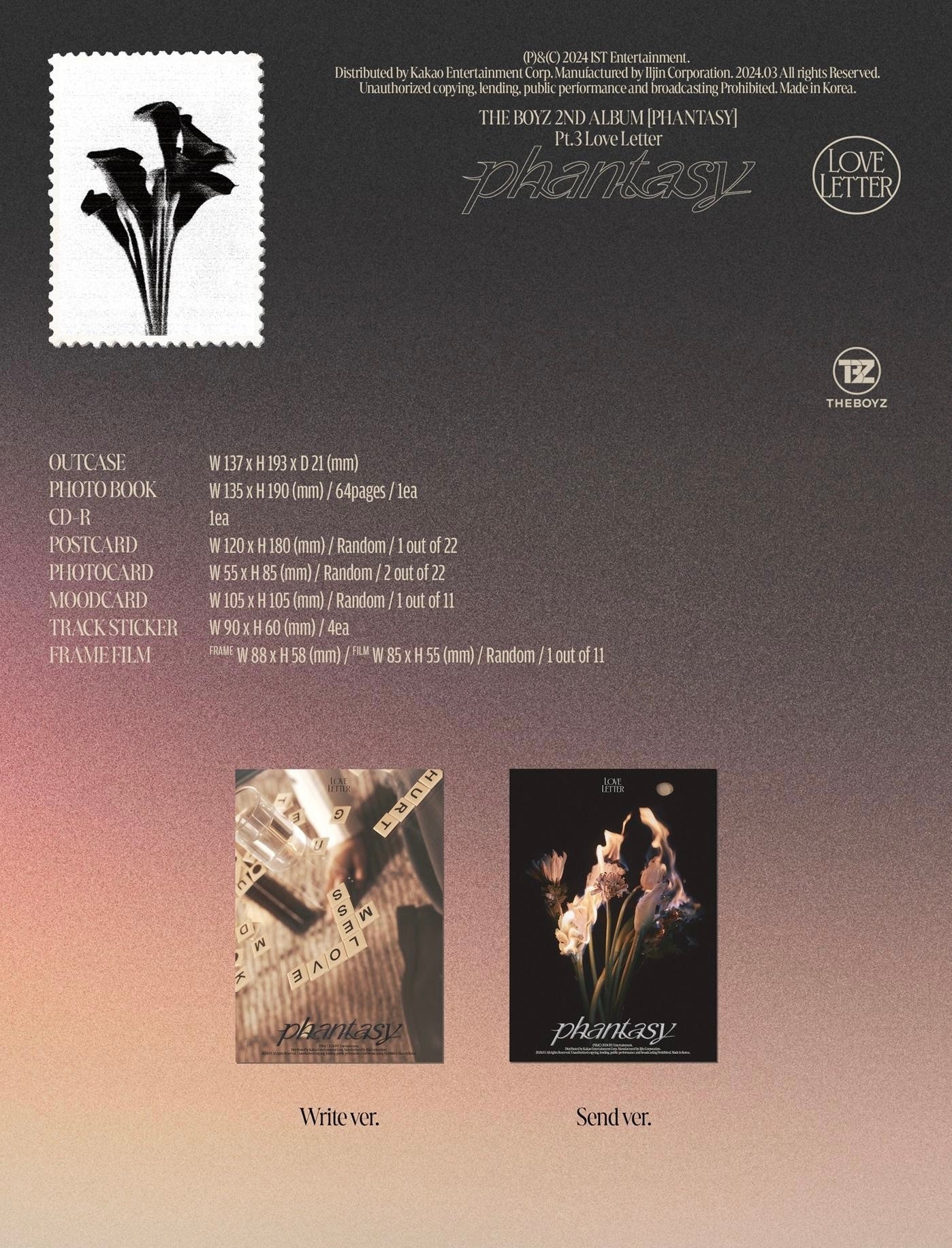 THE BOYZ • PHANTASY Pt.3: Love Letter