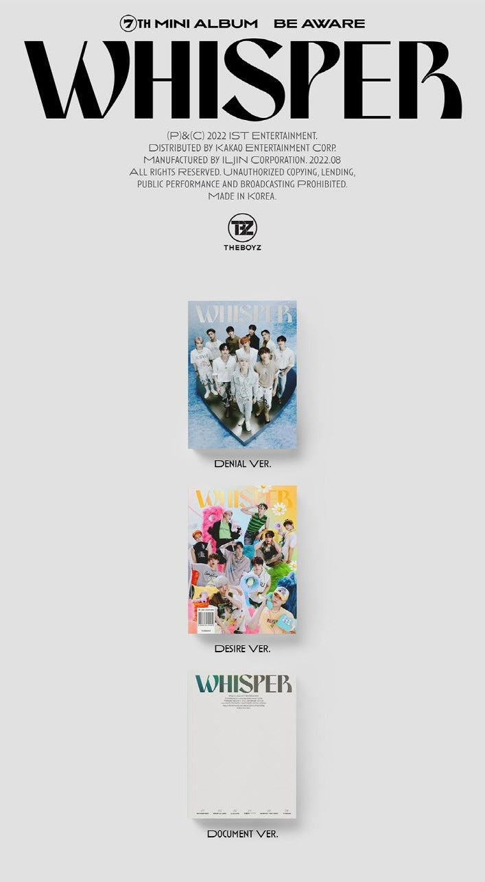 THE BOYZ • Be Aware ‘WHISPER’