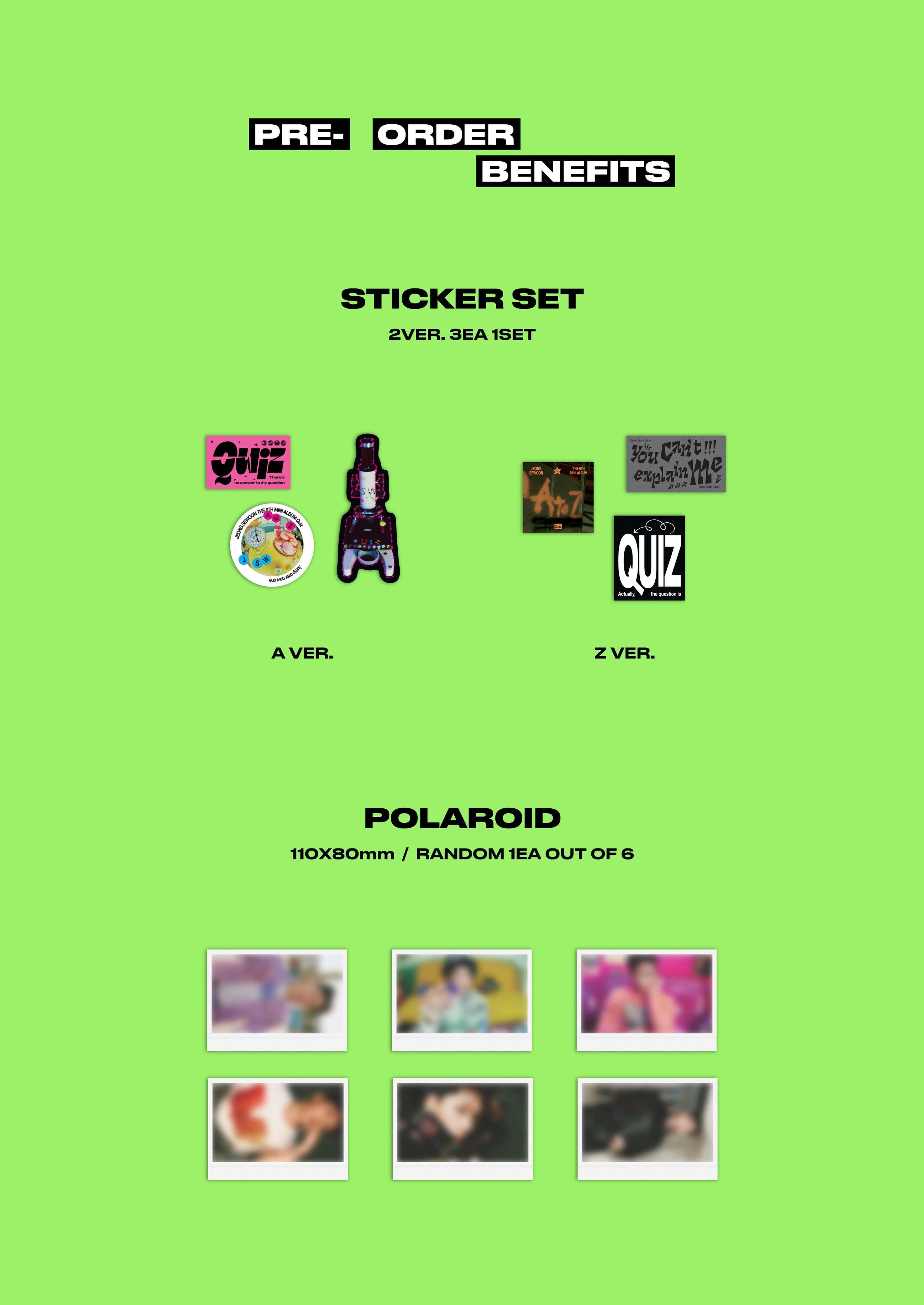 Jeong Sewoon • Quiz