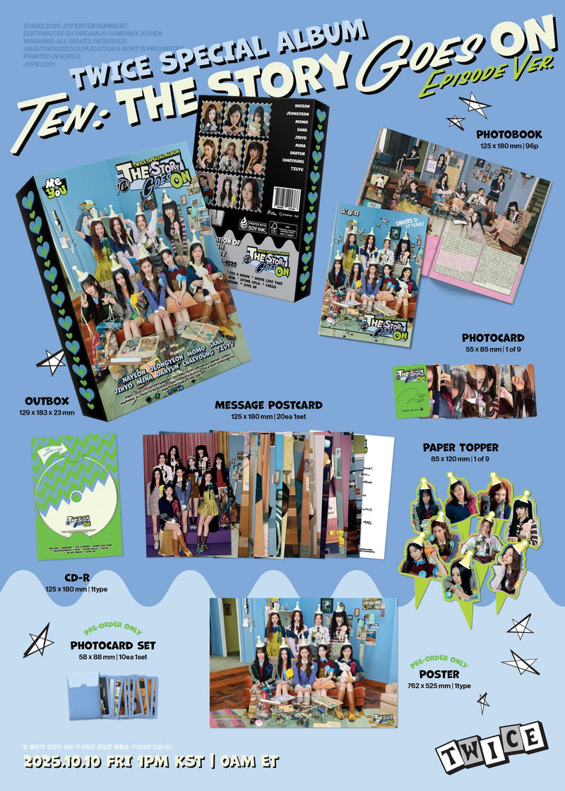 TWICE • TEN: The Story Goes On (POB options) [PREORDER]