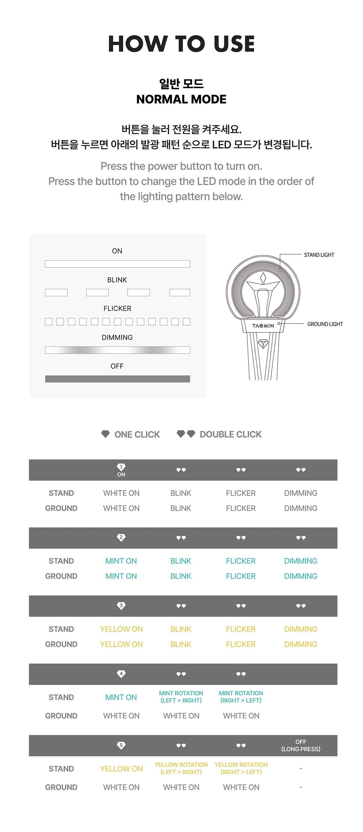 Taemin • Official Lightstick [PREORDER]