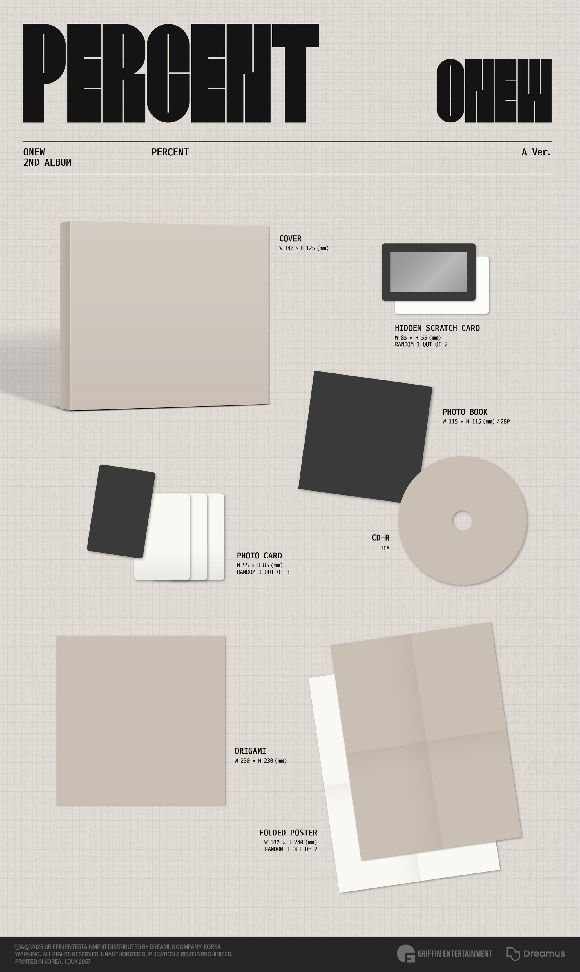 Onew • PERCENT [PREORDER]