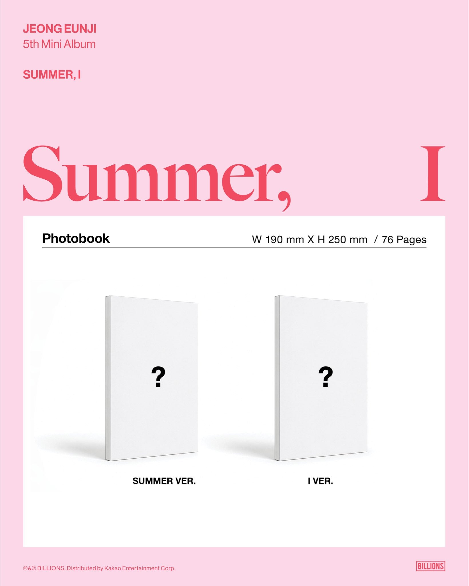 Jeong Eun Ji • Summer, I [PREORDER]