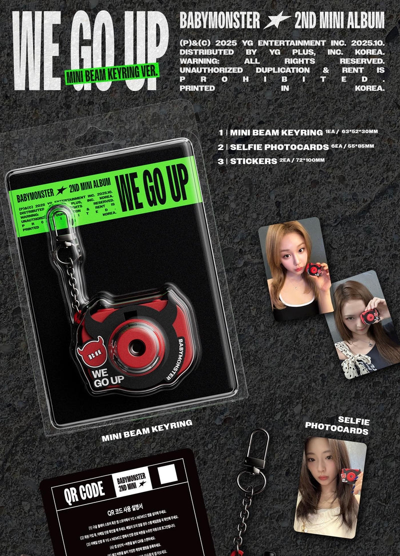 BABYMONSTER • WE GO UP (Postcard / Mini Beam Keyring) [PREORDER]