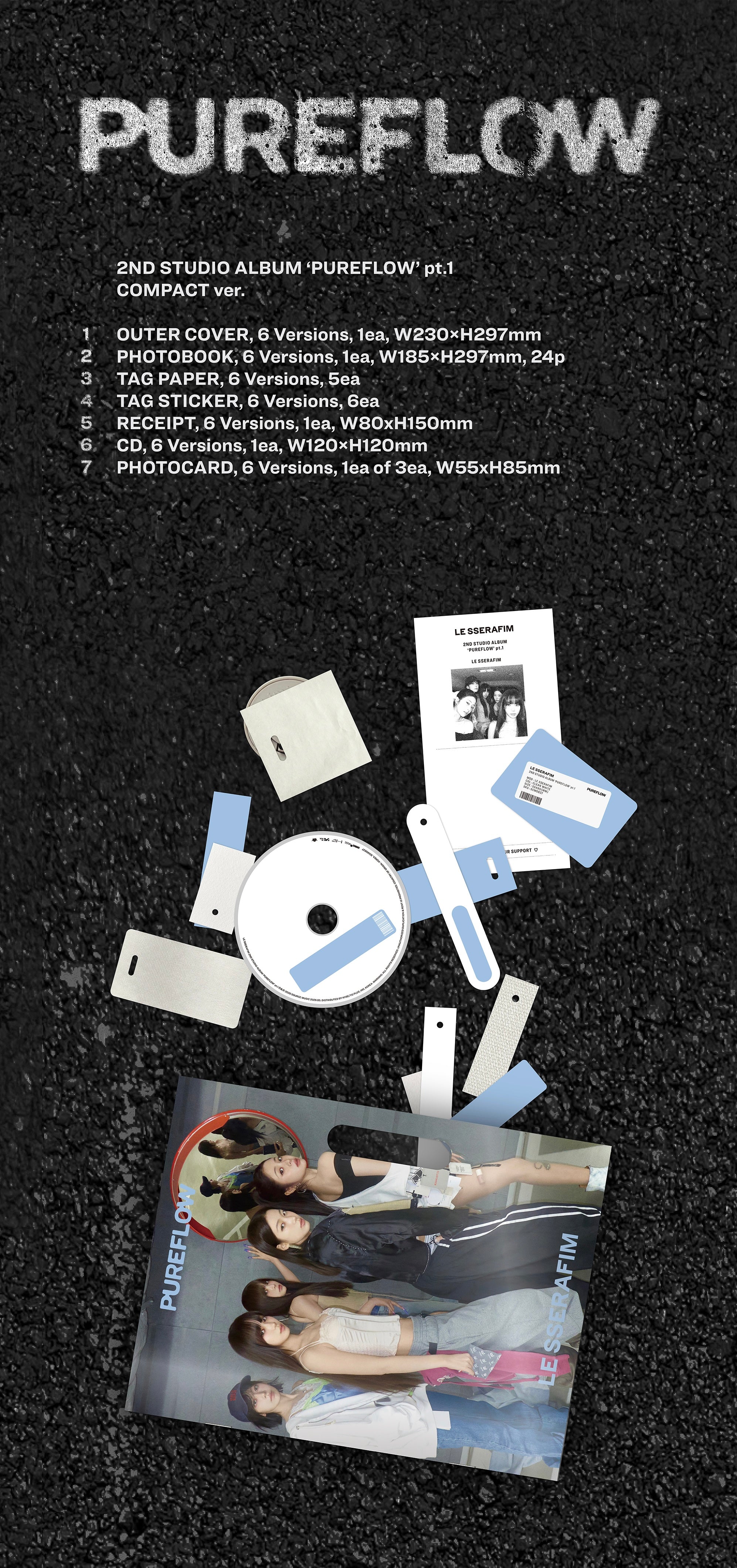 LE SSERAFIM • ‘PUREFLOW’ pt.1 (Compact Ver.)