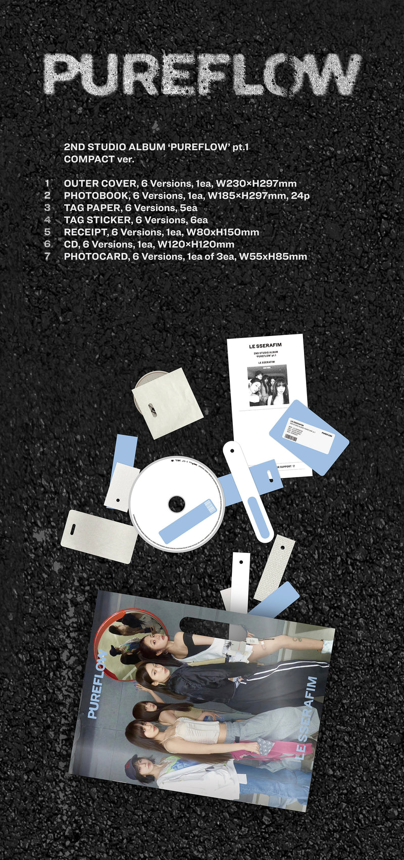LE SSERAFIM • ‘PUREFLOW’ pt.1 (Compact Ver.)