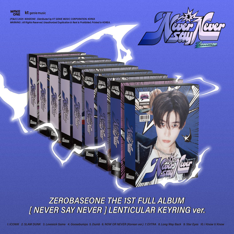 ZEROBASEONE • NEVER SAY NEVER (Lenticular Keyring Ver.) [PREORDER]
