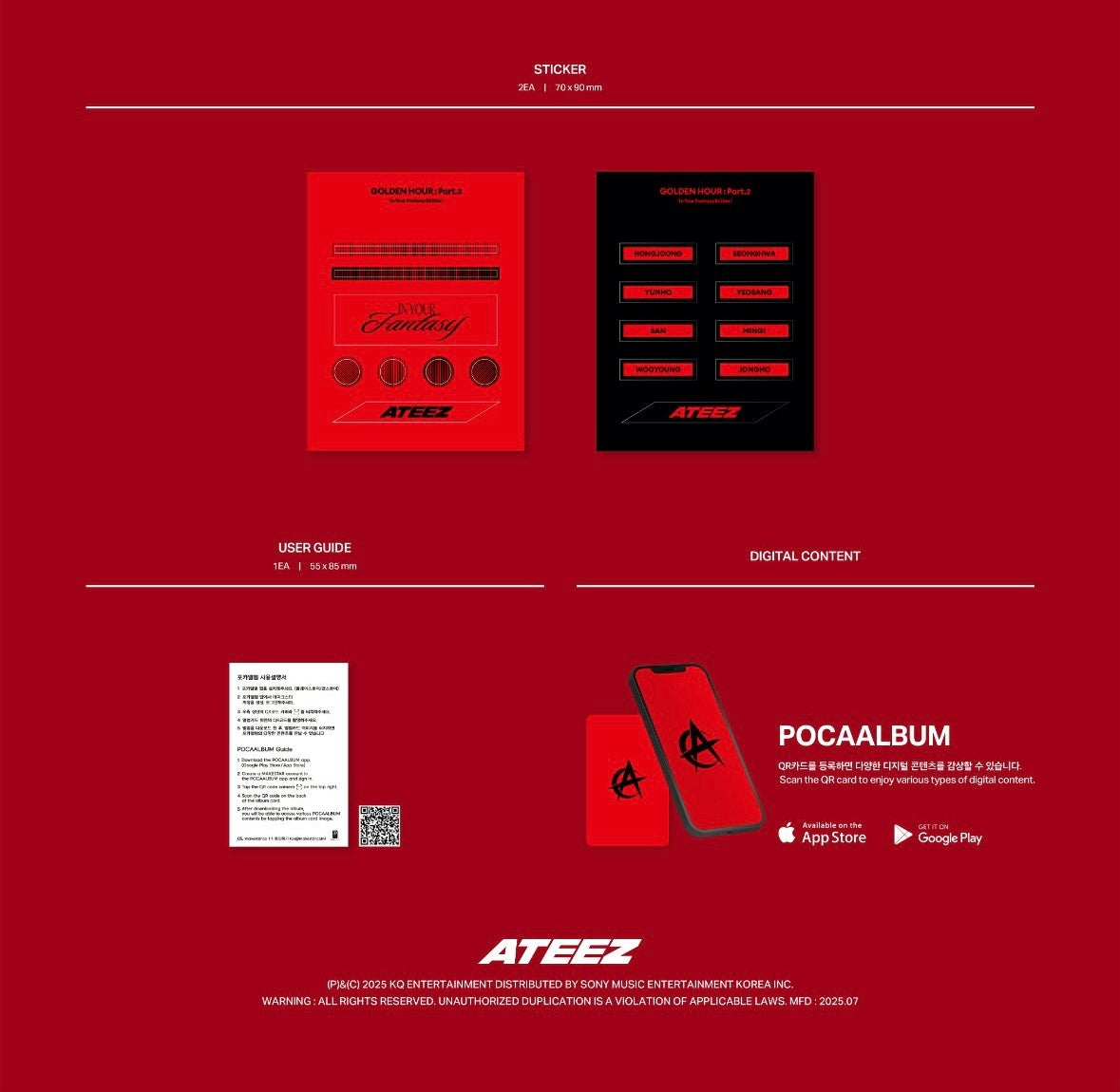 ATEEZ • GOLDEN HOUR: Part.3 ‘In Your Fantasy Edition’