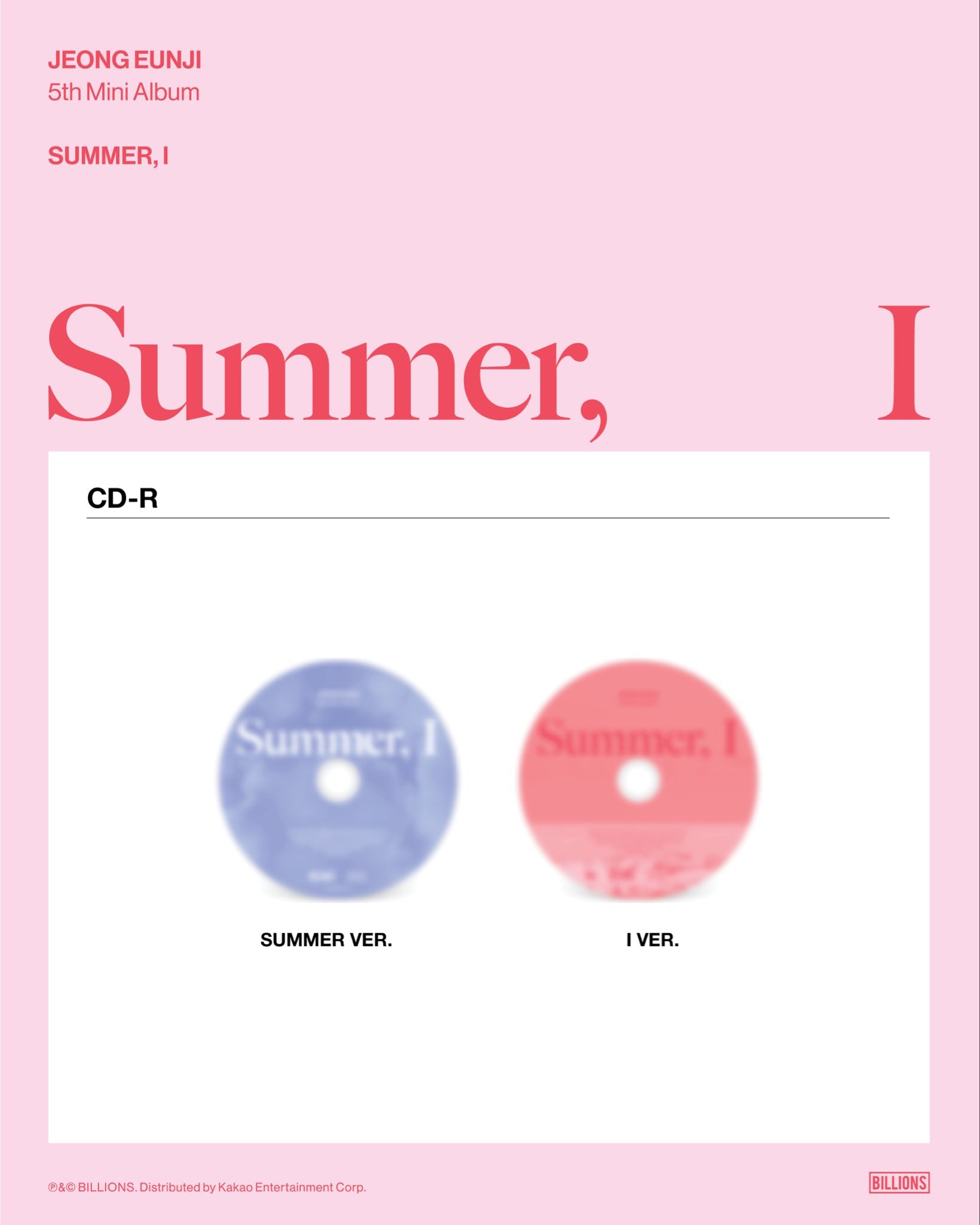 Jeong Eun Ji • Summer, I [PREORDER]