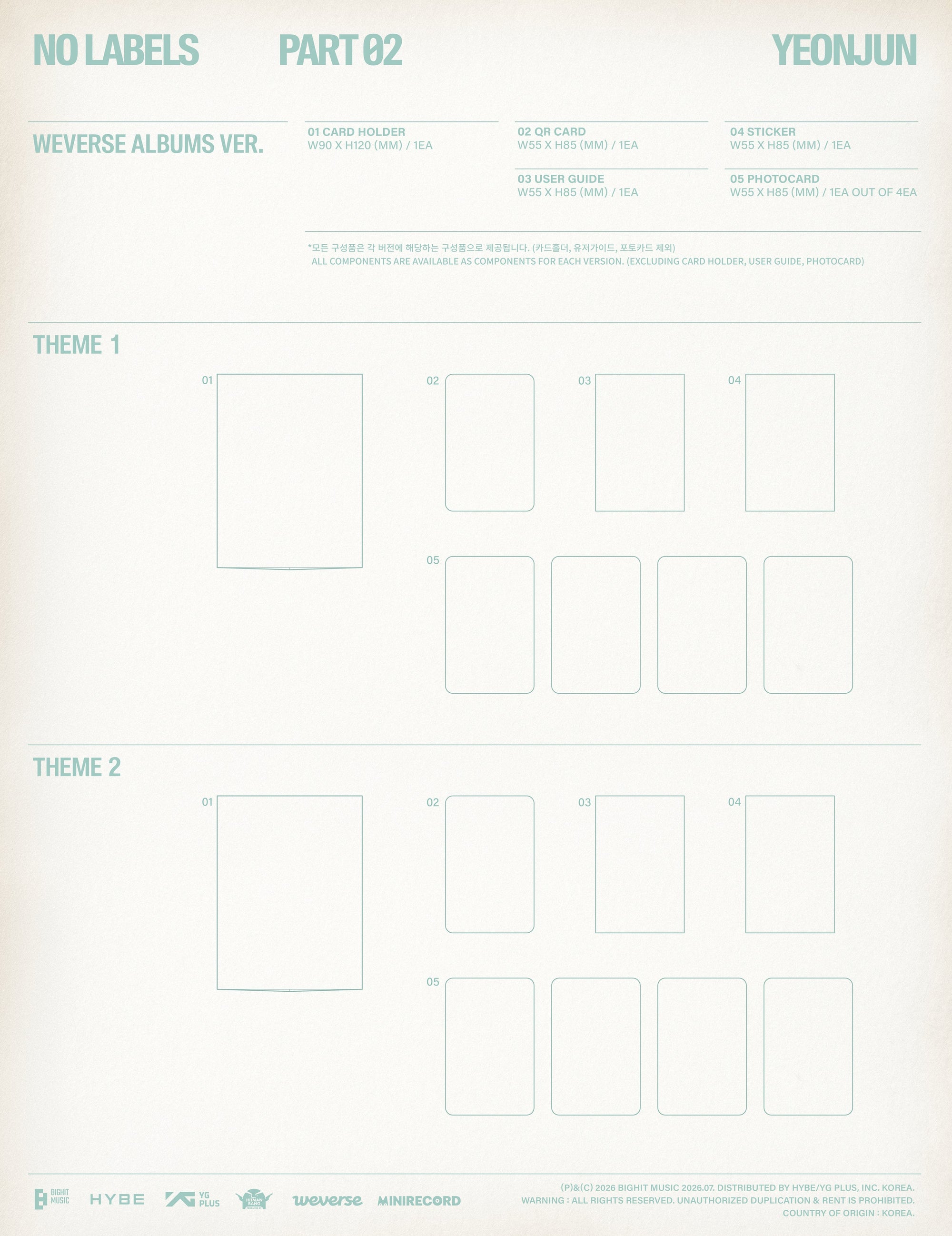 Yeonjun • NO LABELS: PART 02 [PREORDER]