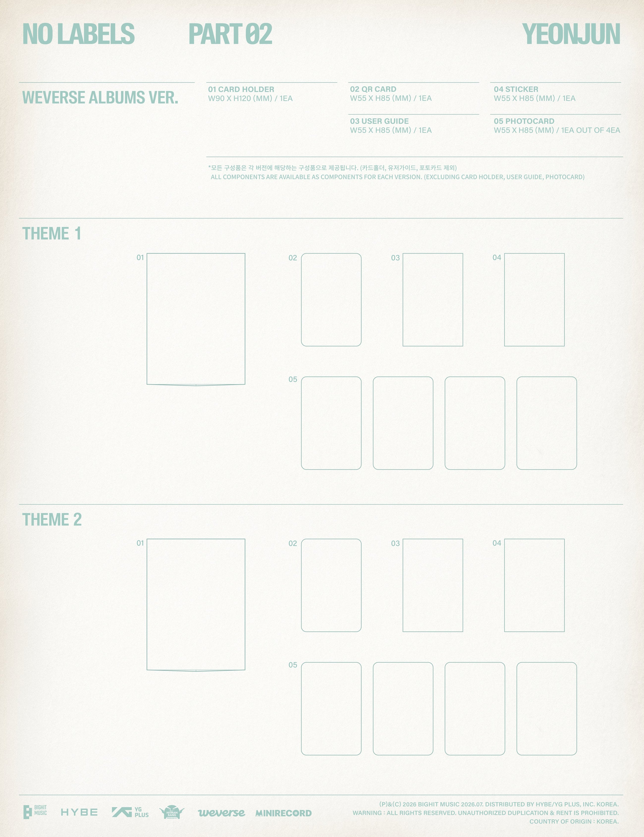 Yeonjun • NO LABELS: PART 02 [PREORDER]