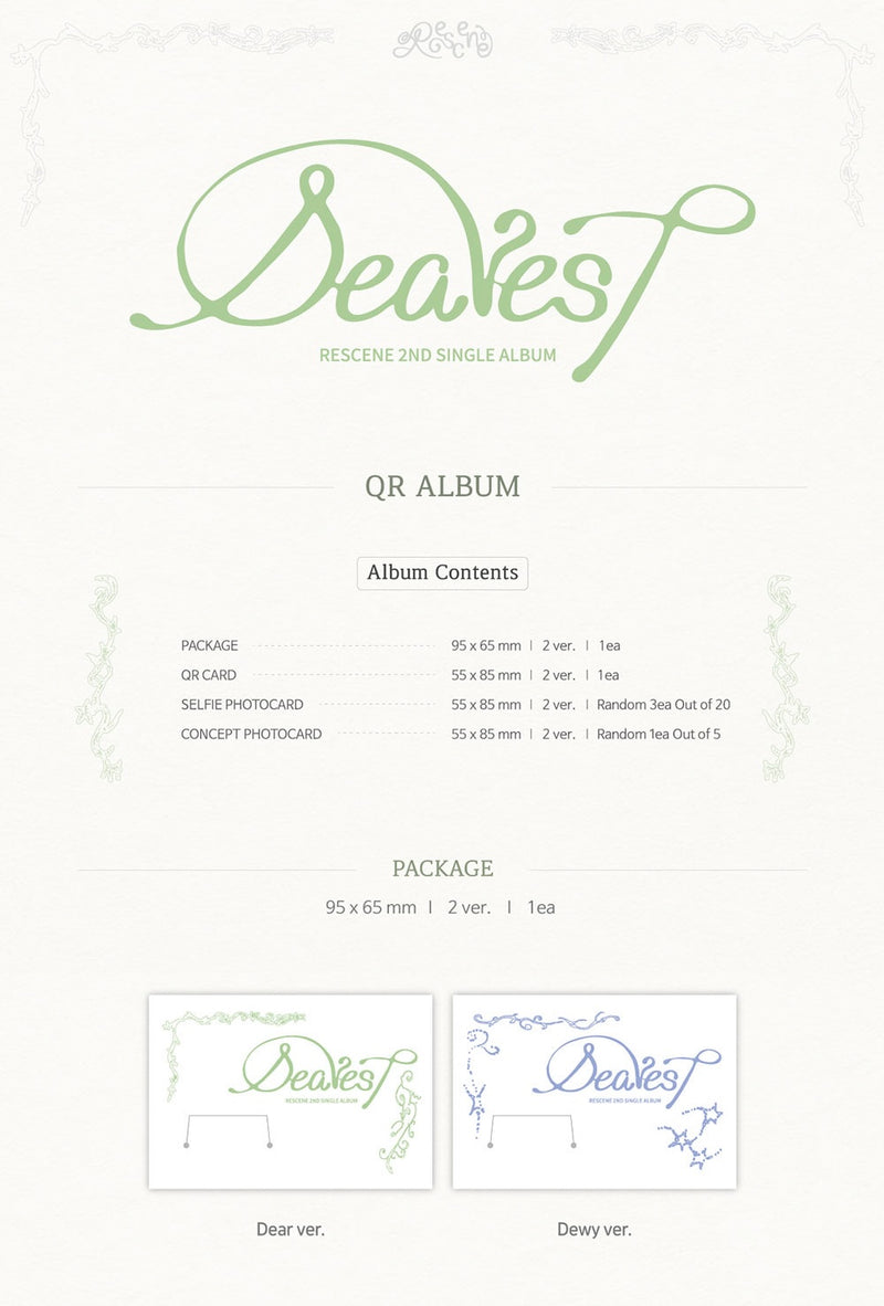 RESCENE • Dearest [PREORDER]