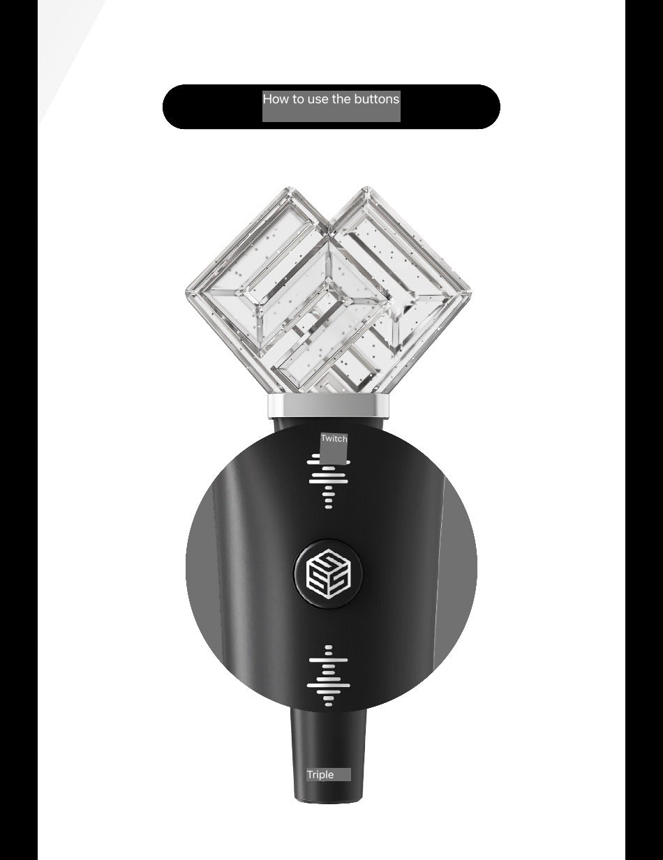アイドル tripleS OFFICIAL LIGHT STICK tripleS – Official Lightstick (Light Stick) – Bak Bak K-Pop