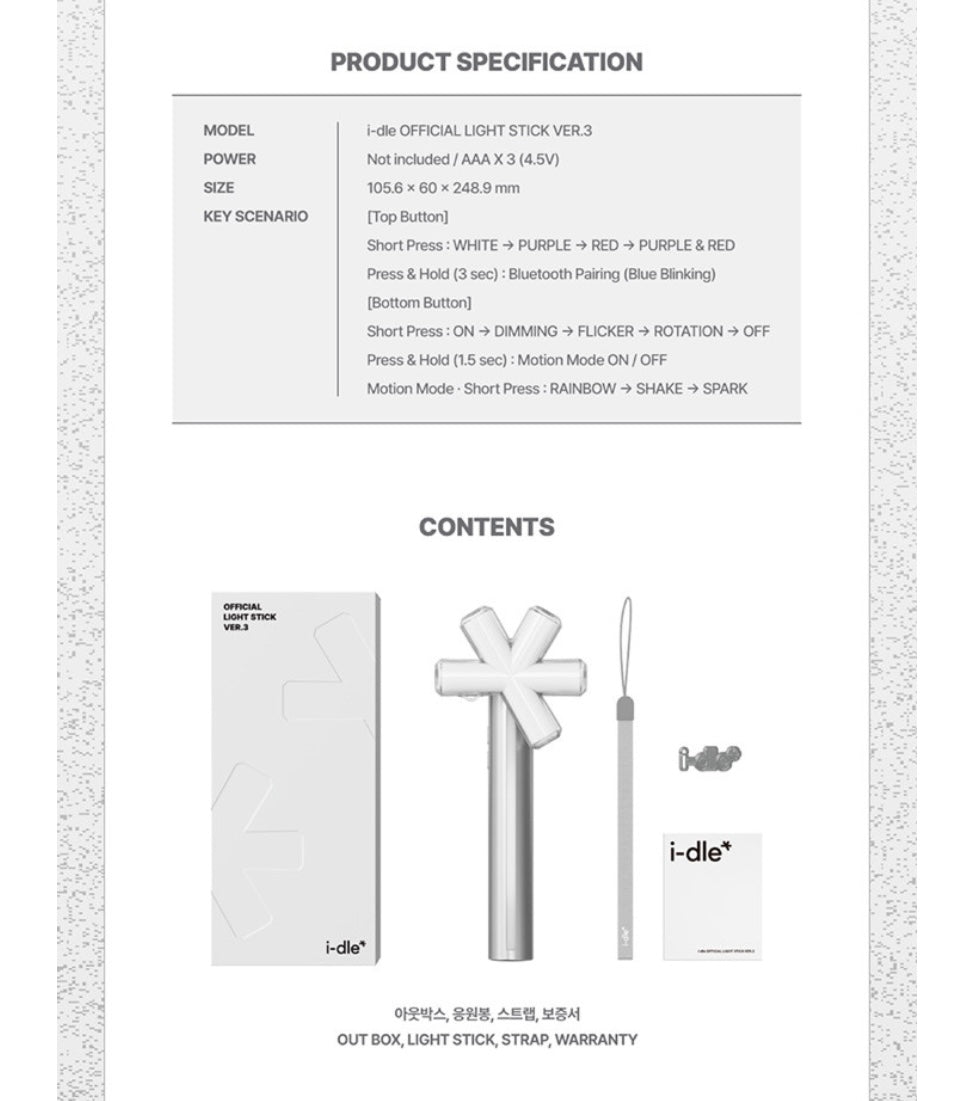 i-dle • Ver.3 Official Lightstick [2ND PREORDER]