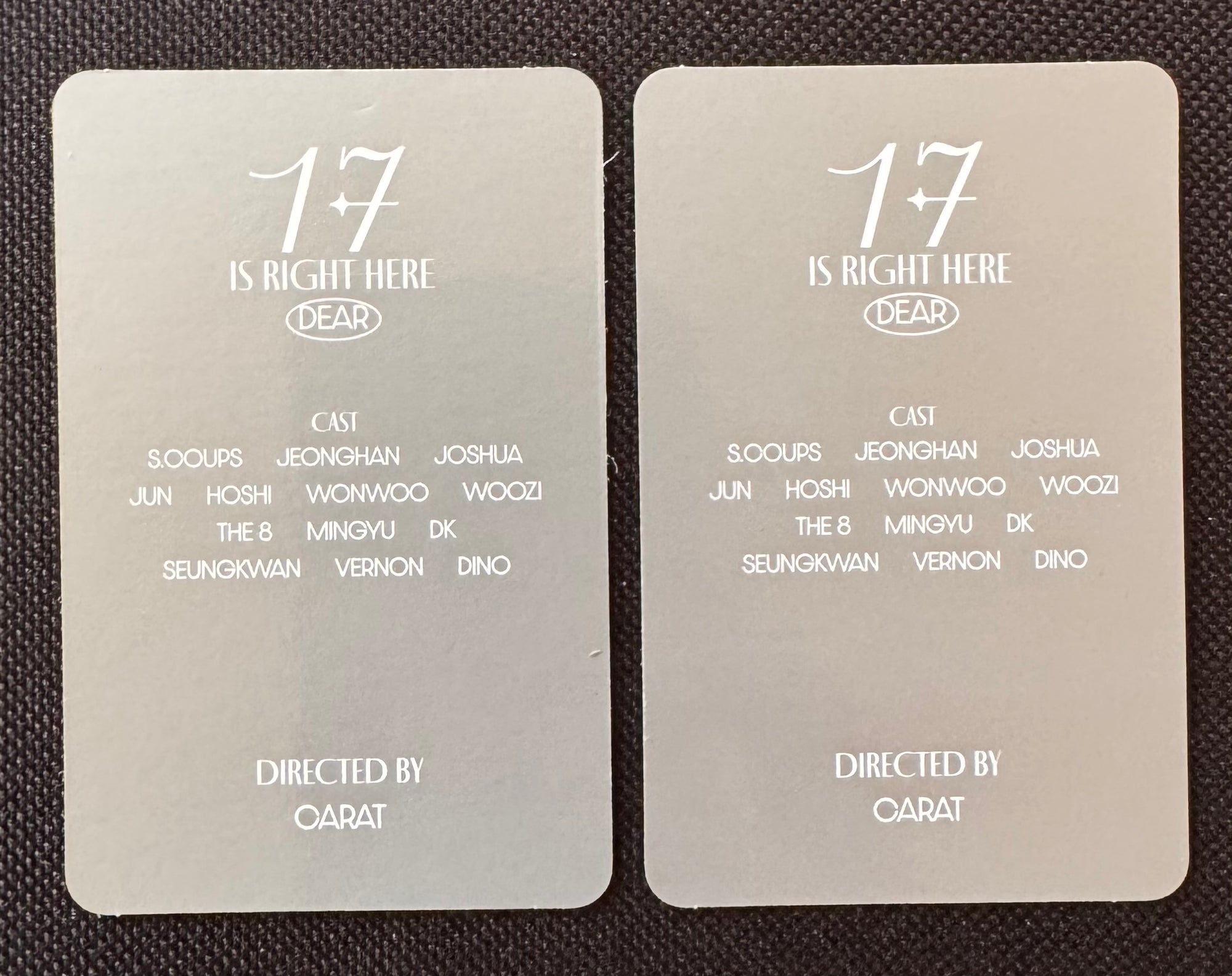 DK • 17 IS RIGHT HERE (Photocards)