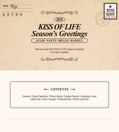 KISS OF LIFE • Season’s Greetings 2025 [PREORDER]