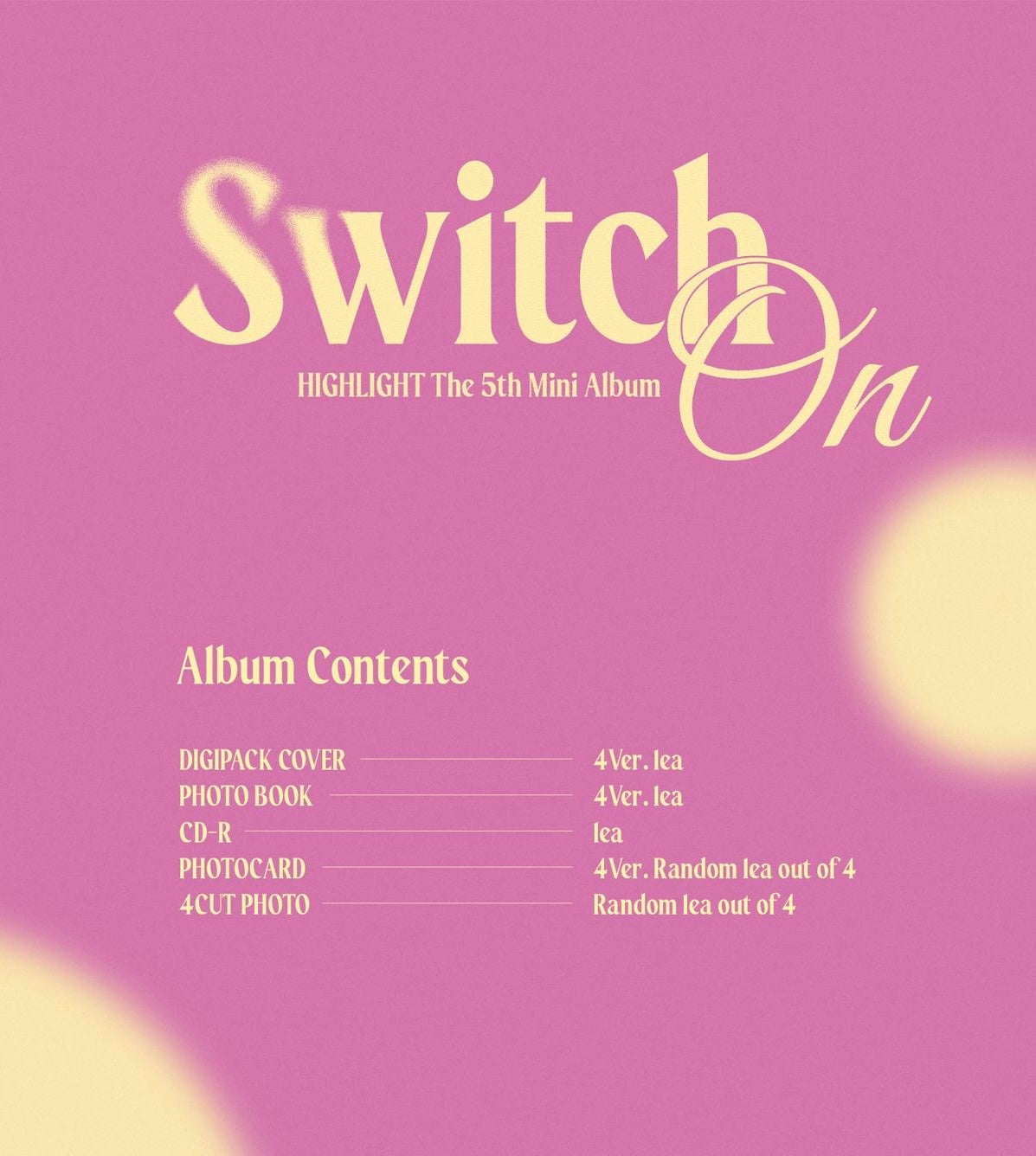 Highlight • Switch On