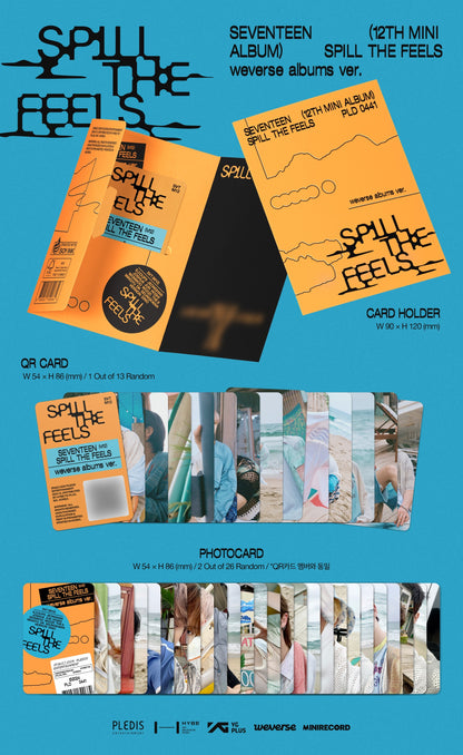 SEVENTEEN • SPILL THE FEELS (POB options) [PREORDER]