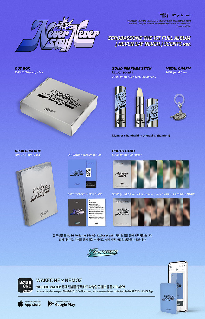 ZEROBASEONE • NEVER SAY NEVER (Scents Ver.) [PREORDER]
