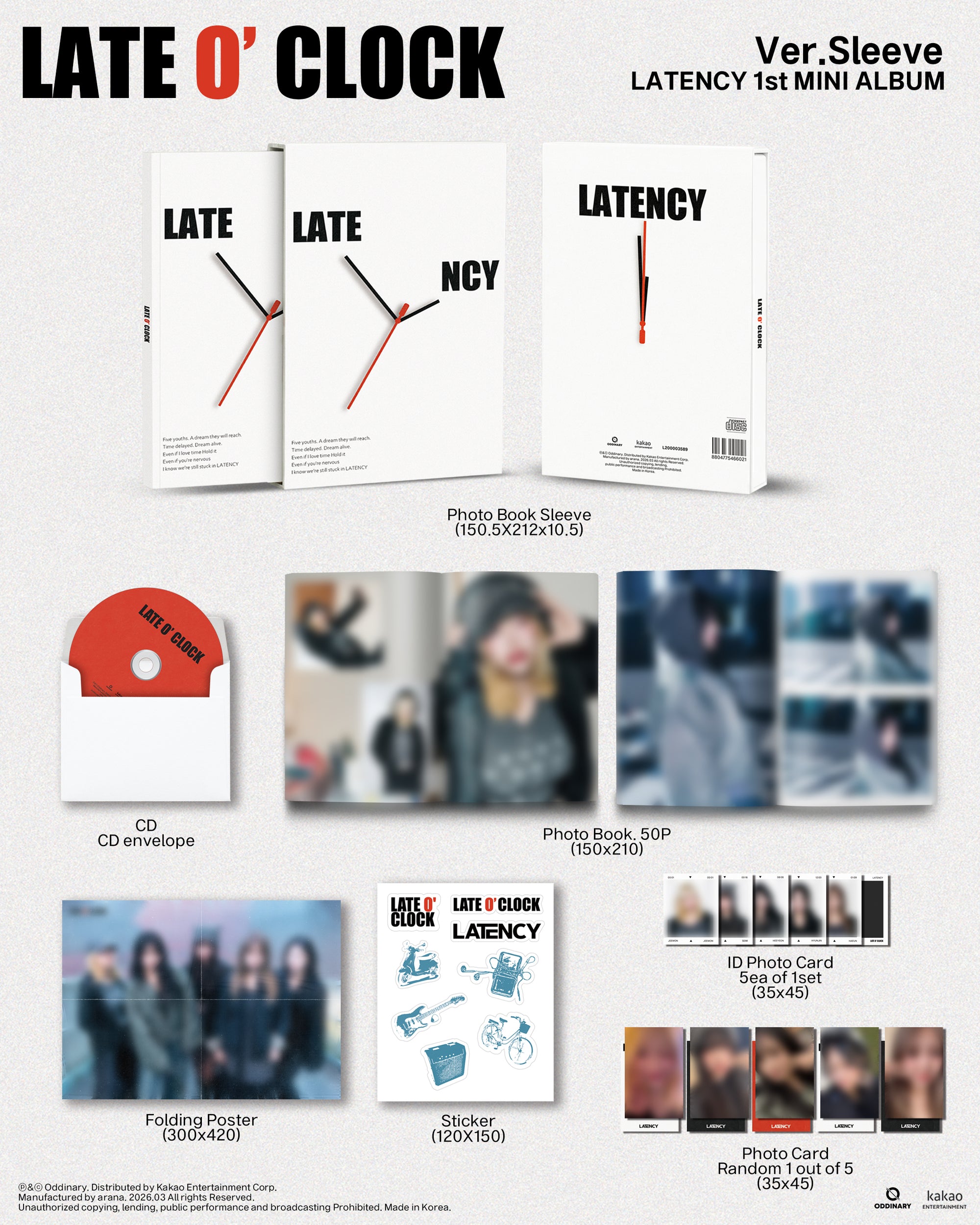 LATENCY • LATE O’ CLOCK [PREORDER]