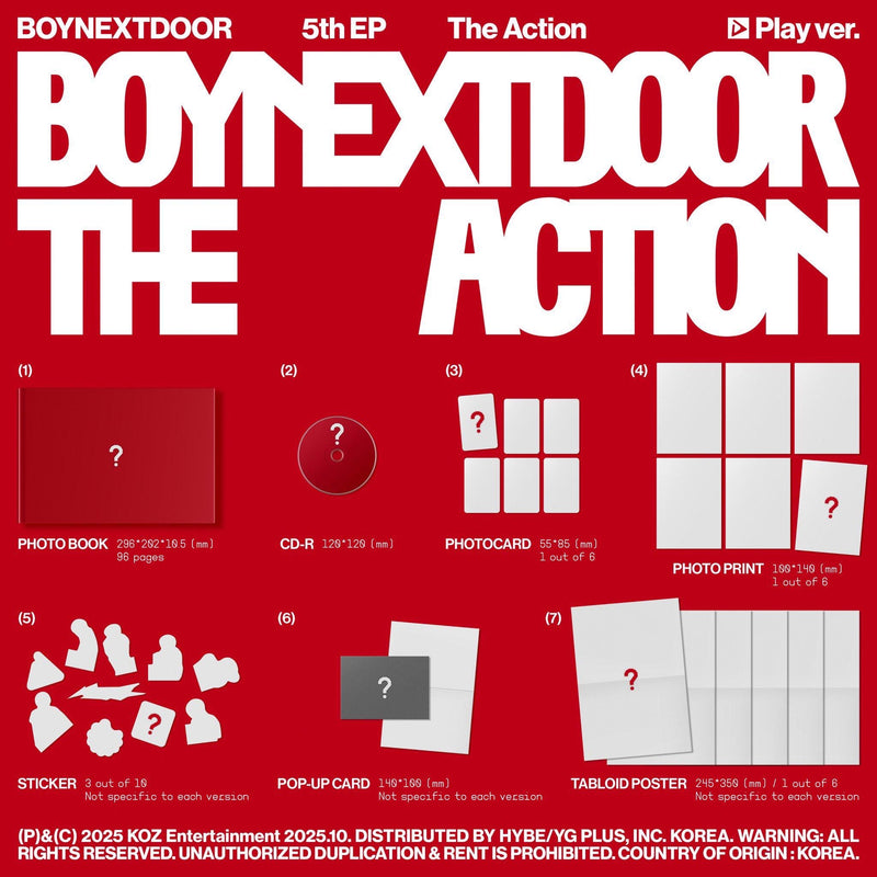 BOYNEXTDOOR • THE ACTION [PREORDER]