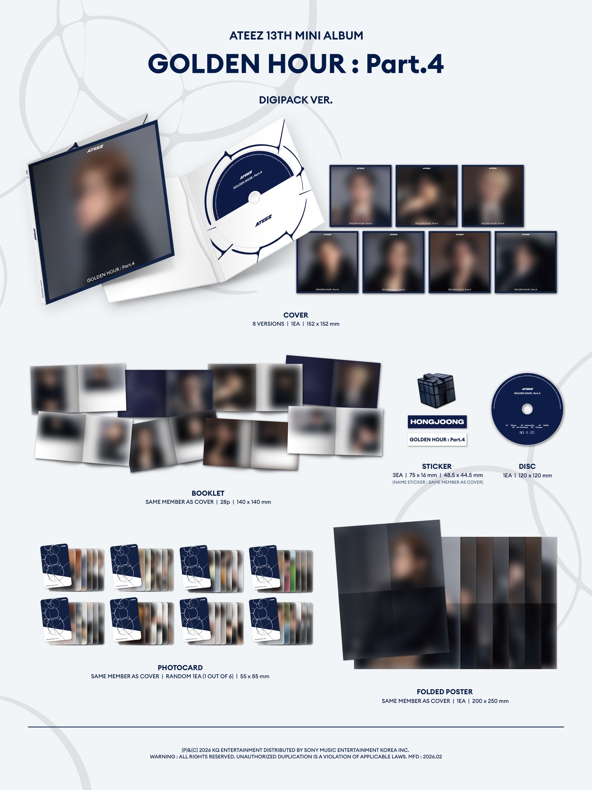 ATEEZ • GOLDEN HOUR: Part.4 (Digipack Ver.) [PREORDER]