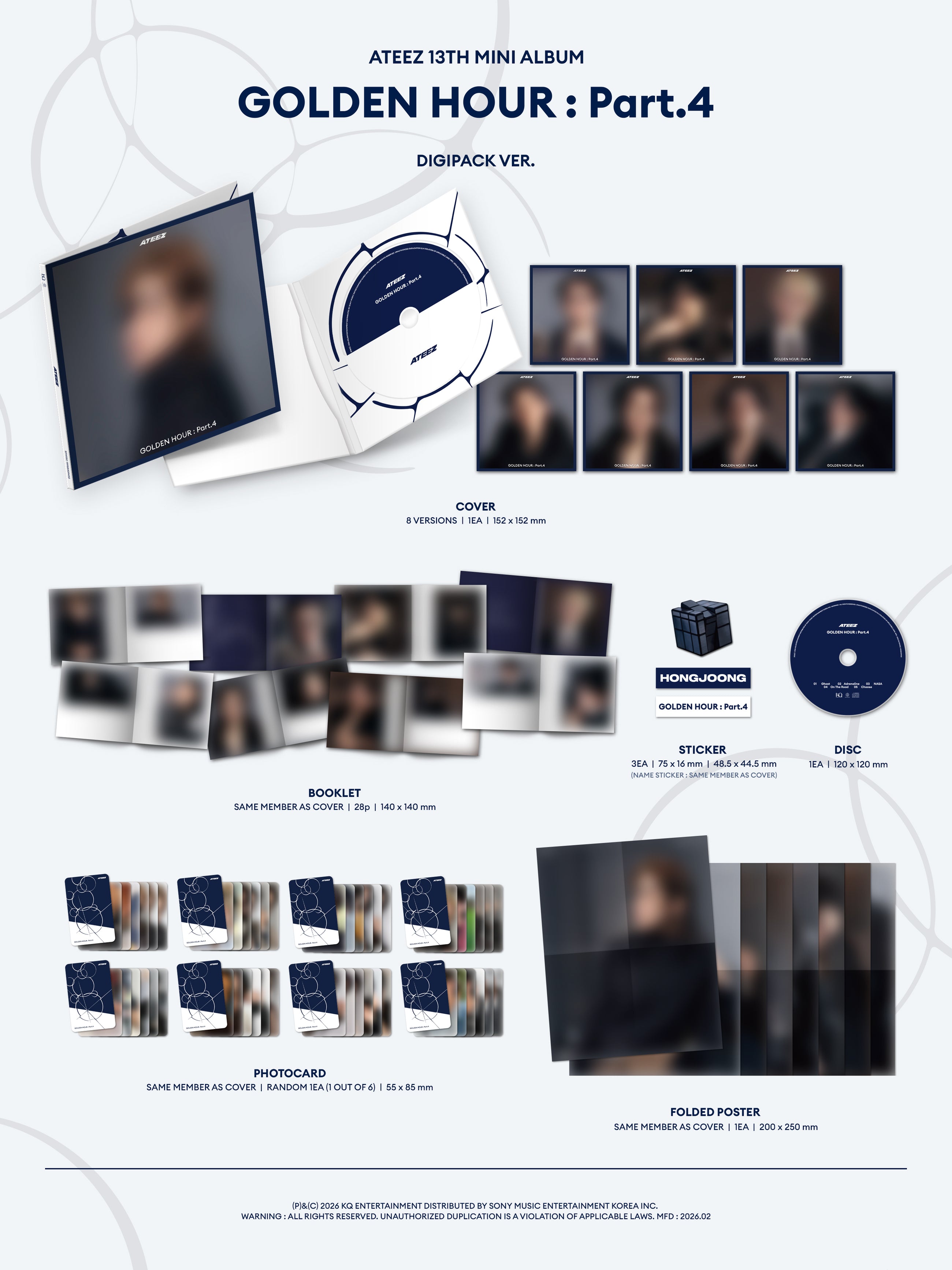 ATEEZ • GOLDEN HOUR: Part.4 (Digipack Ver.) [PREORDER]