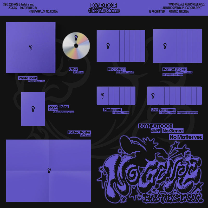 BOYNEXTDOOR • No Genre [PREORDER]