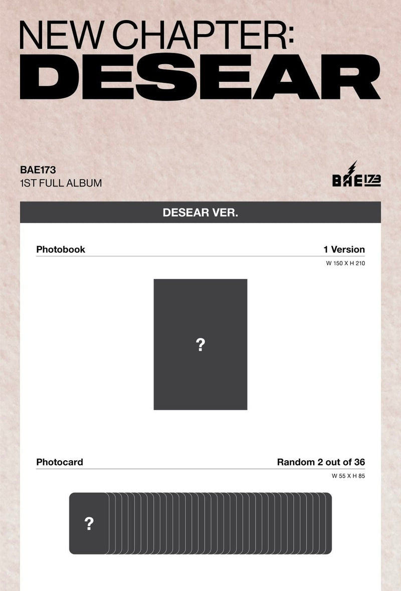 BAE173 • New Chapter: DESEAR [PREORDER]