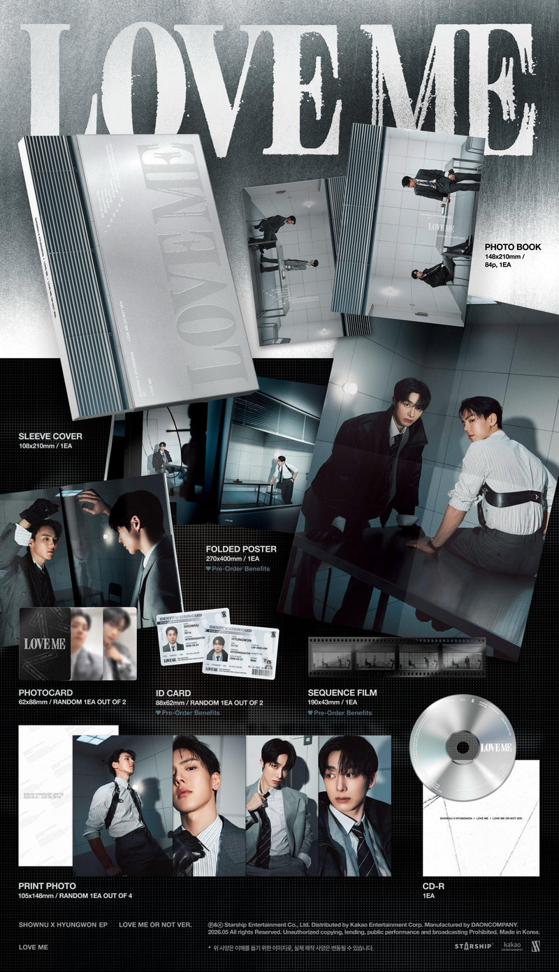 MONSTA X : Shownu X Hyungwon • LOVE ME [PREORDER]