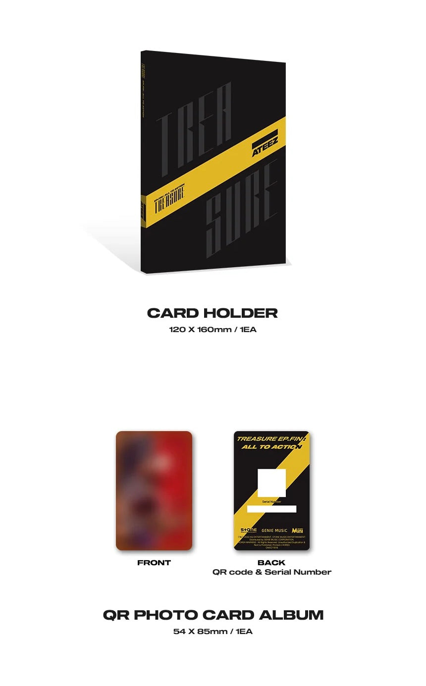 ATEEZ TREASURE EP.FIN：ALL TO ACTION 黒 ATEEZ TREASURE EP.FIN ALL TO ACTION META ALBUM (PLATFORM VER