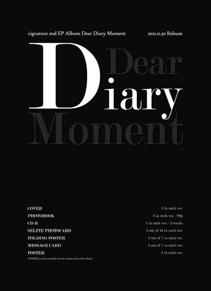 cignature • Dear Diary Moment