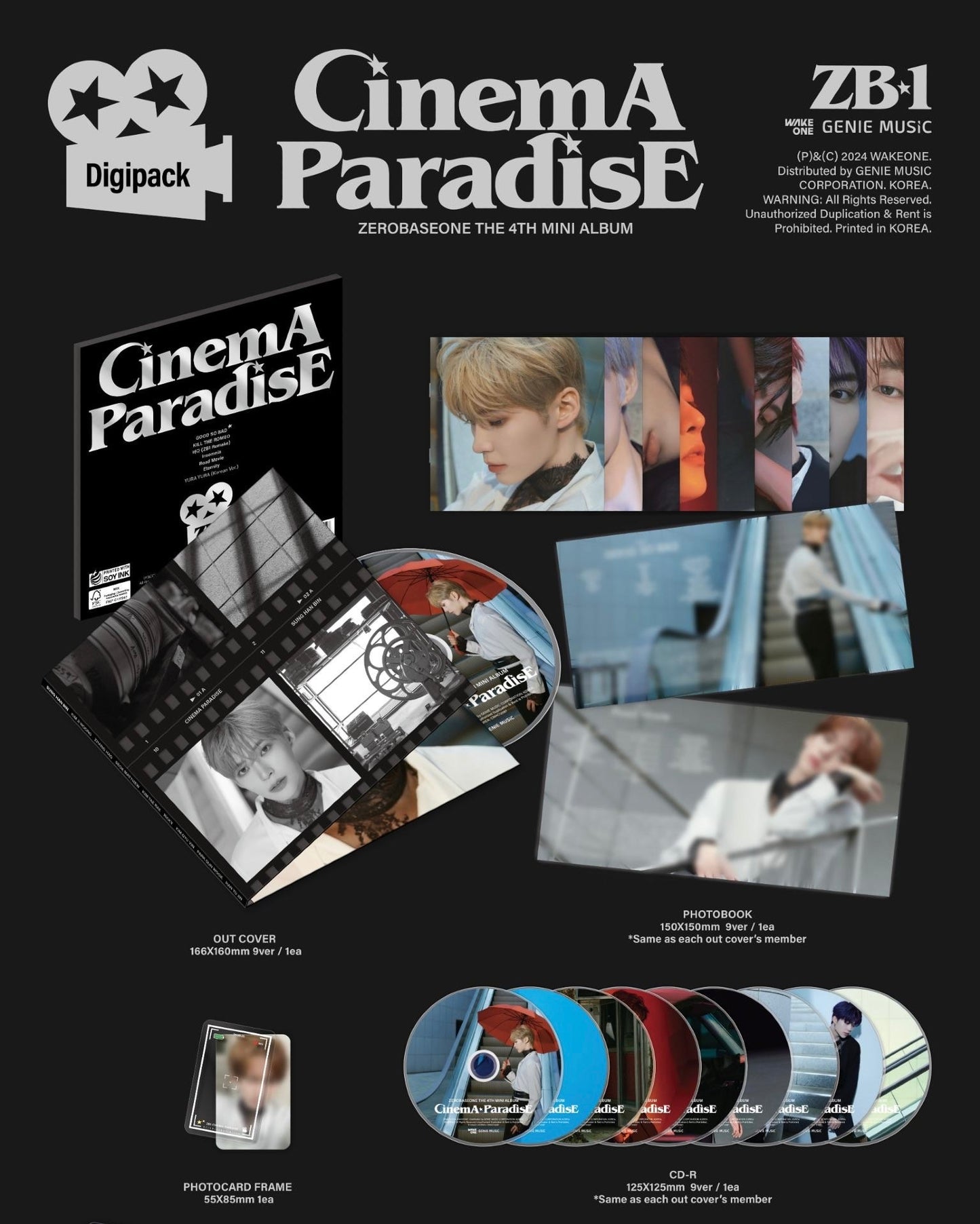 ZEROBASEONE • CinemA ParadisE (Digipack Ver.)