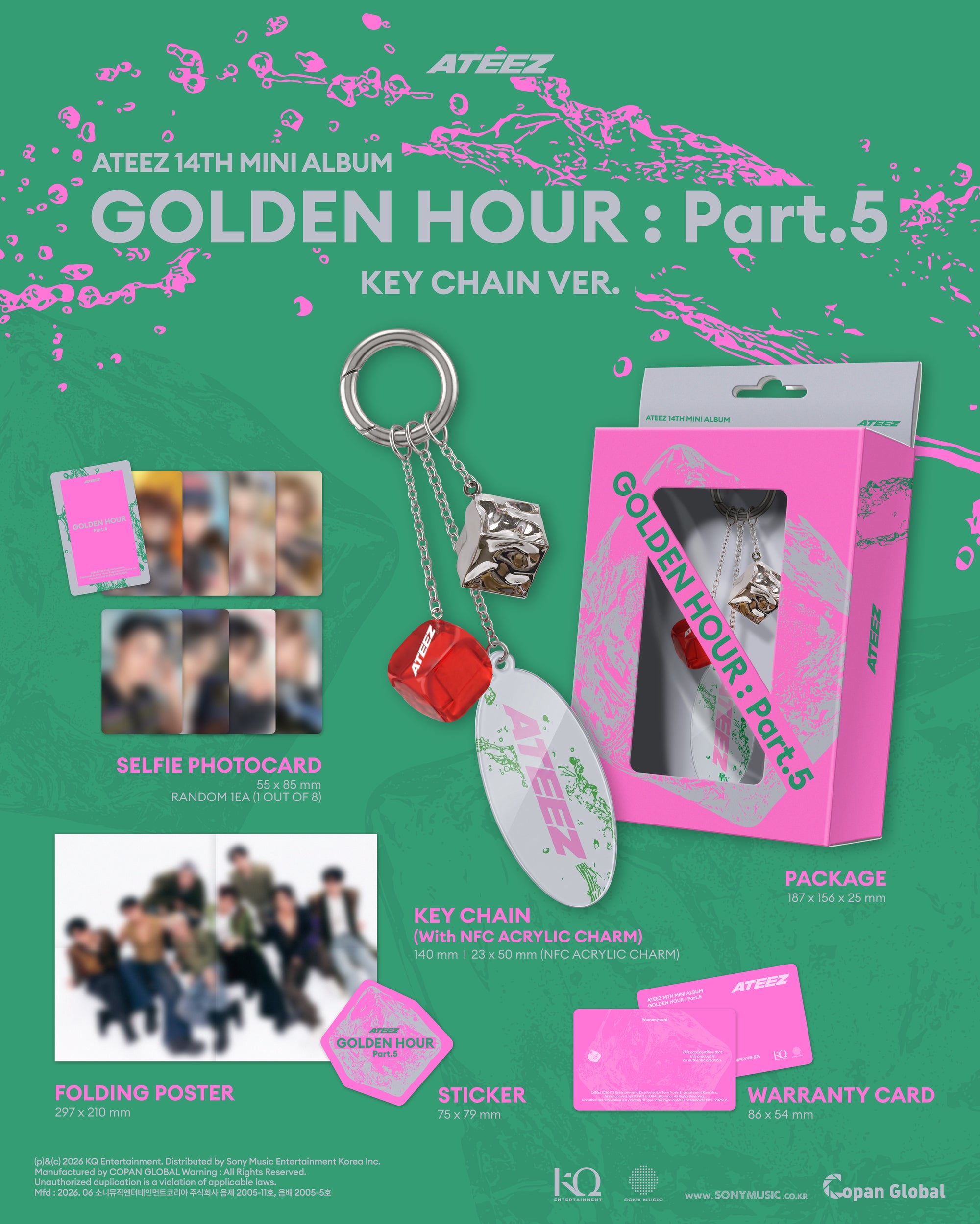 ATEEZ • GOLDEN HOUR: Part.5 (Keychain Ver.) [PREORDER]
