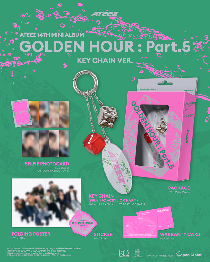 ATEEZ • GOLDEN HOUR: Part.5 (Keychain Ver.) [PREORDER]