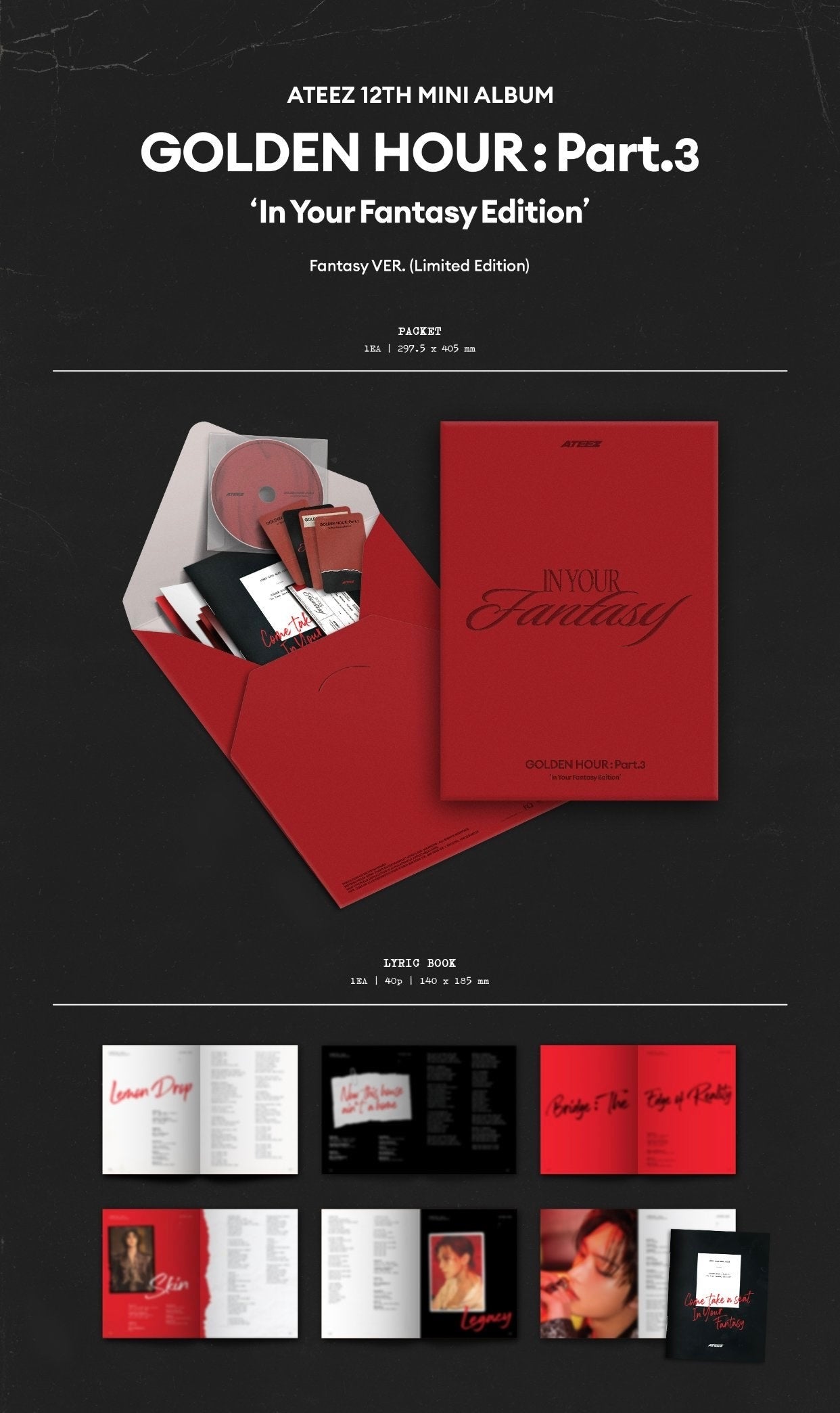 ATEEZ • GOLDEN HOUR: Part.3 ‘In Your Fantasy Edition’