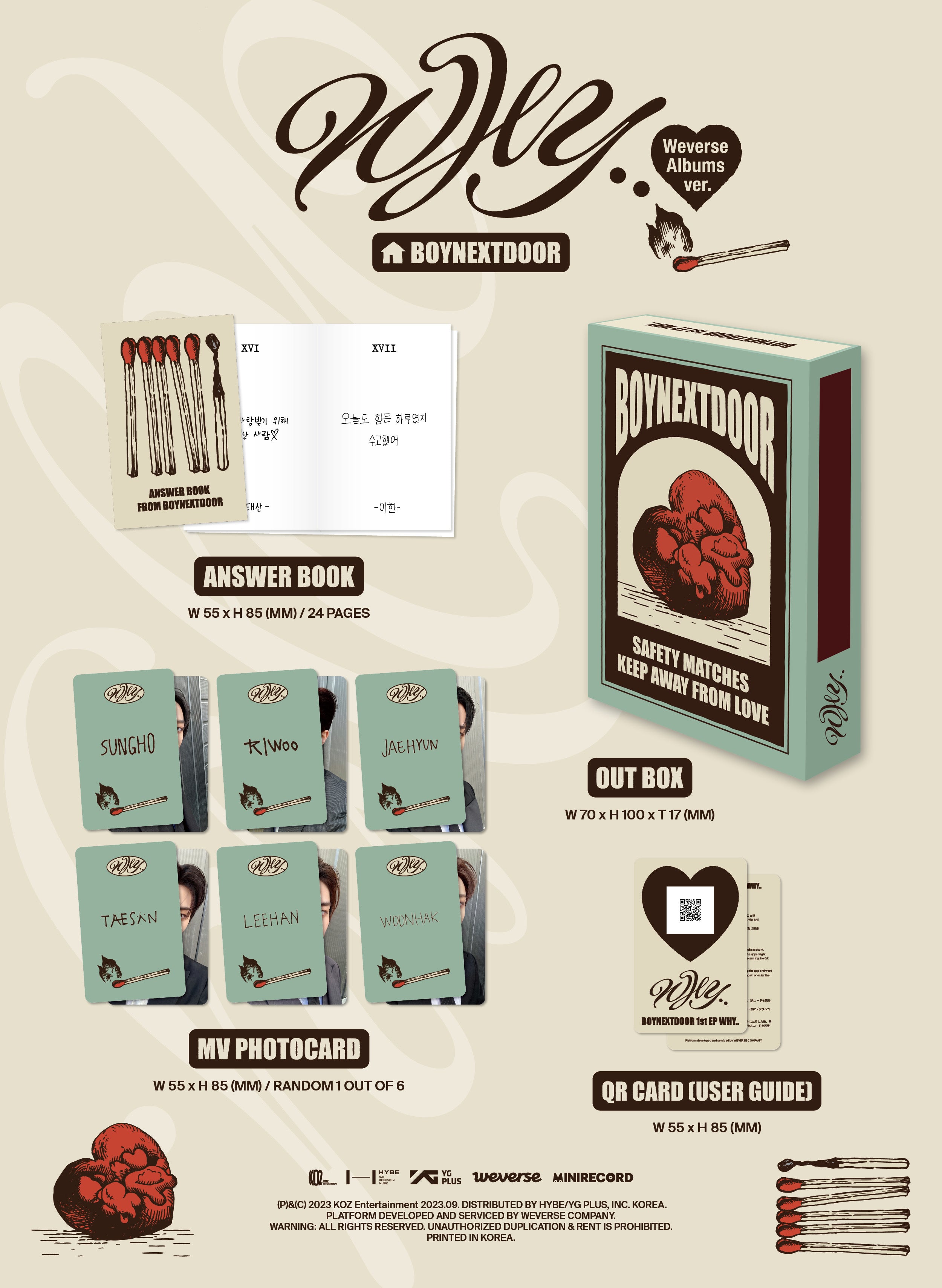 BOYNEXTDOOR WHY SHOPEE COMPLETE SET POB