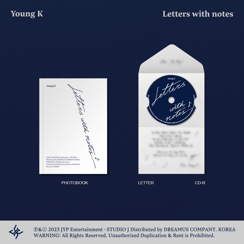 【新品未開封・まとめ売り】Young K Letters with notes jp.ktown4u.com : Young K - [Letters with notes]