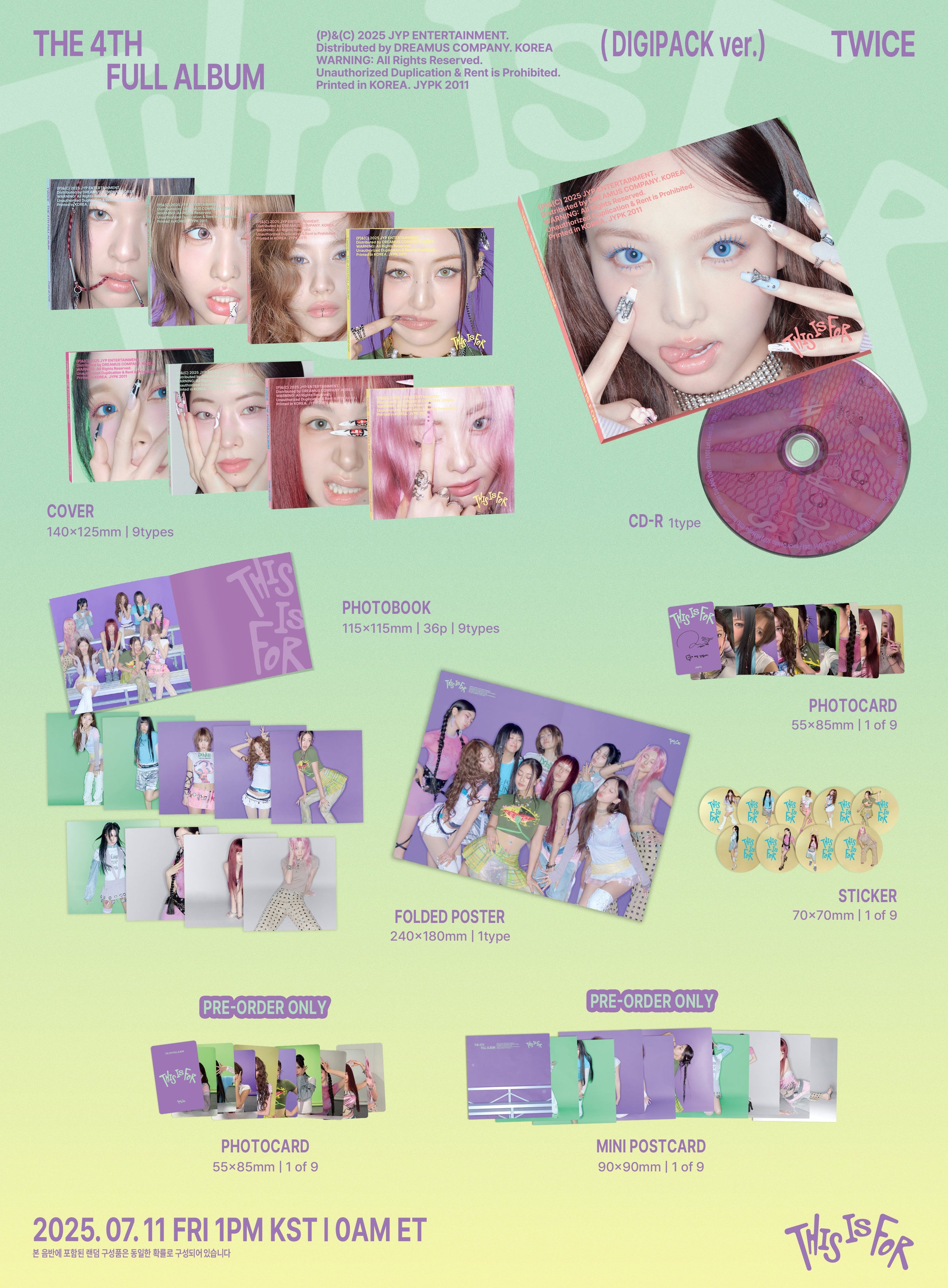TWICE • THIS IS FOR (Digipack Ver.)