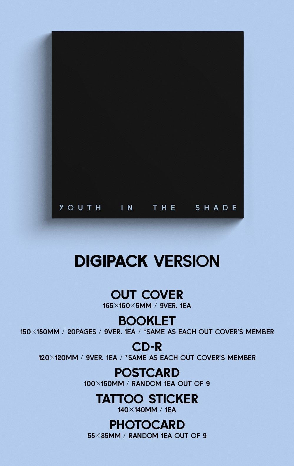 ZEROBASEONE • Youth in the Shade ‘Digipack Ver.’