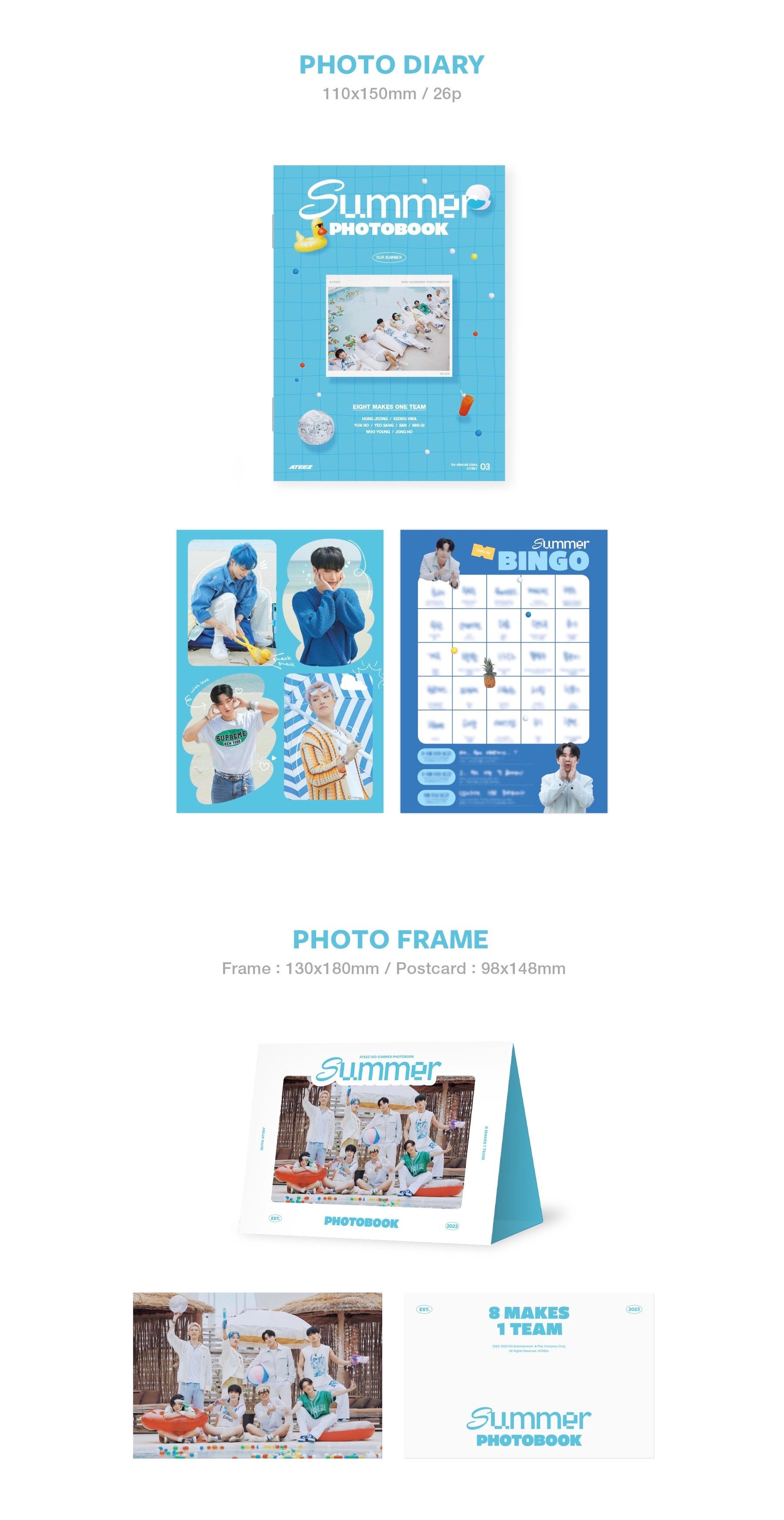 セール】 ソンファ PHOTOBOOK SUMMER 2023 ATEEZ 流通特典トレカ K-POP 