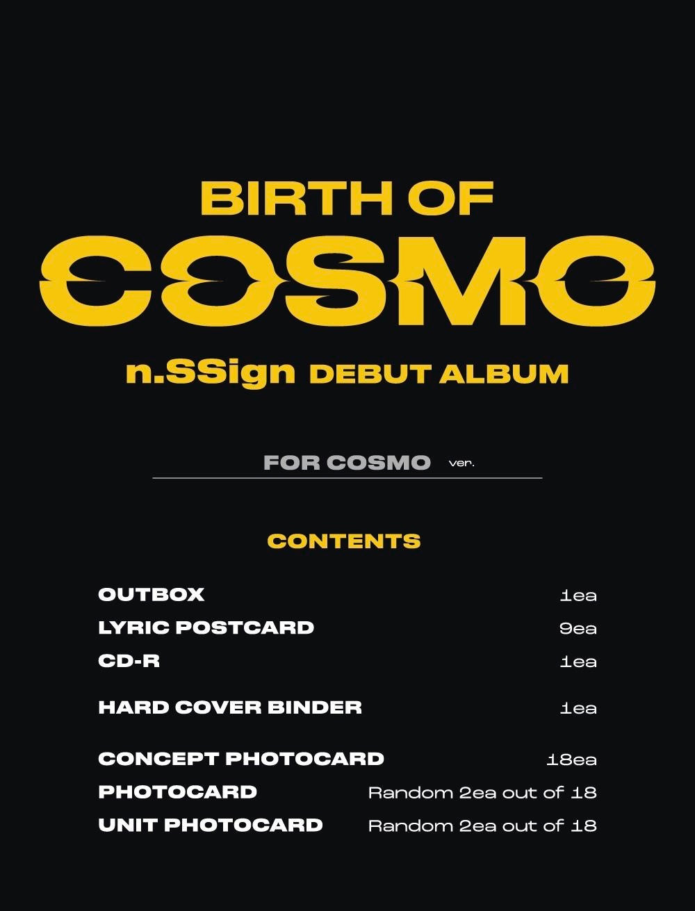 n.SSign - BIRTH OF COSMO