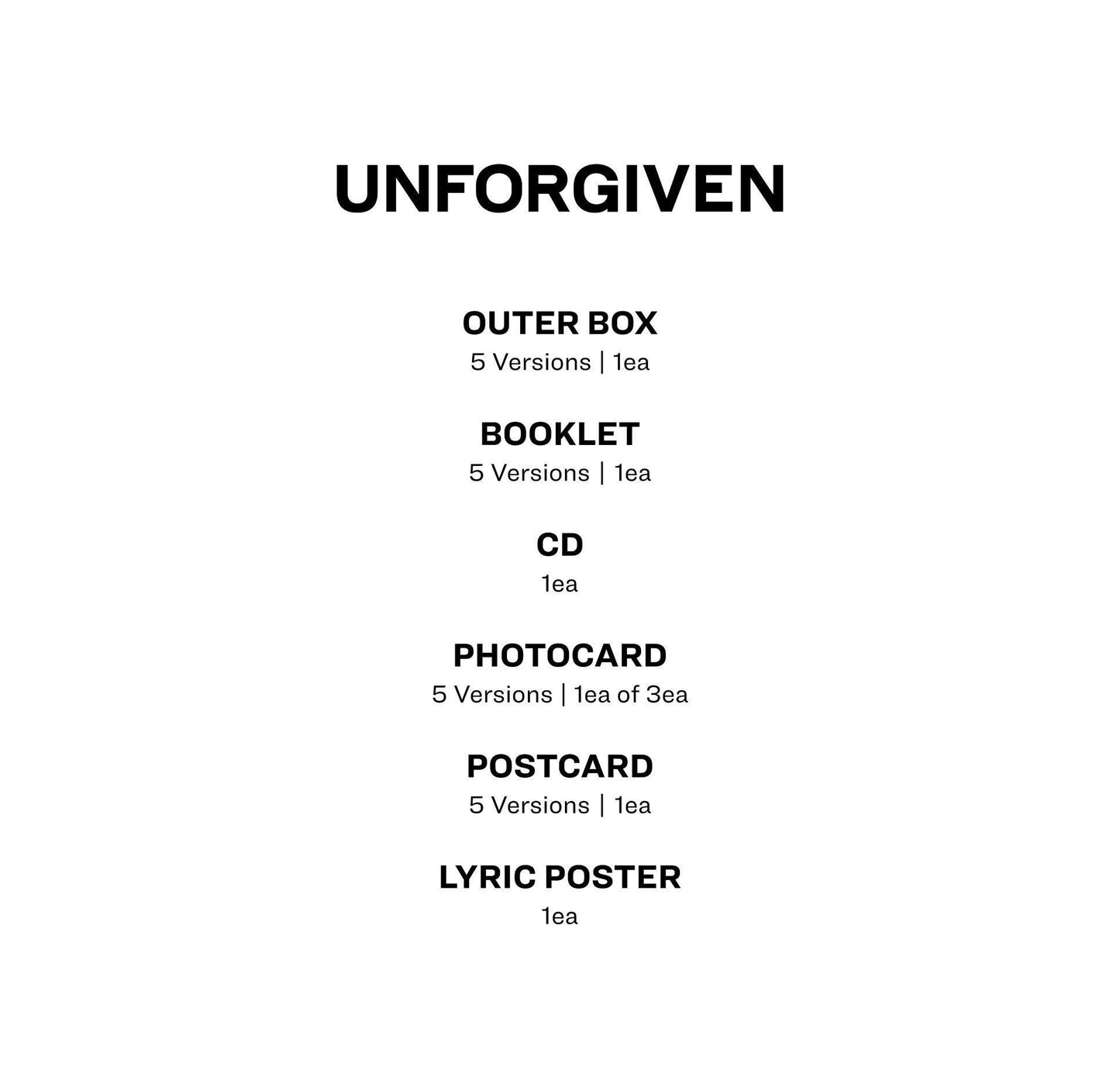 LE SSERAFIM • UNFORGIVEN