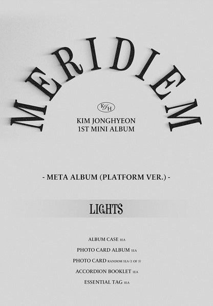Kim Jonghyeon • MERIDIEM